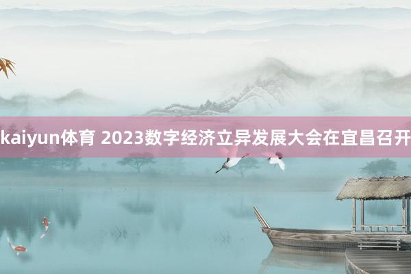 kaiyun体育 2023数字经济立异发展大会在宜昌召开