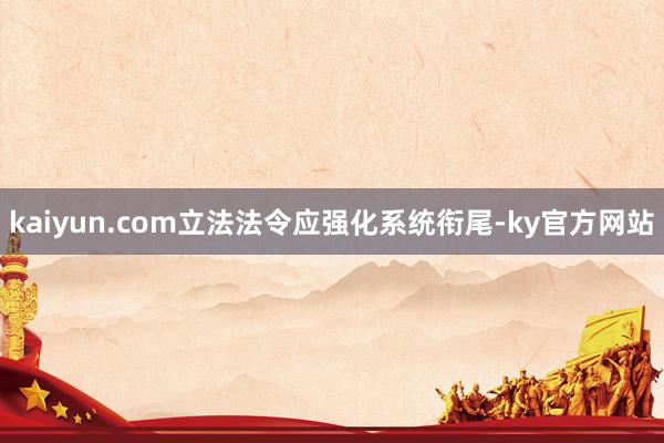 kaiyun.com立法法令应强化系统衔尾-ky官方网站